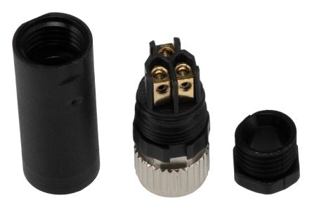 SICK Circular Connector, 3 Contacts, Cable, Cable, M12 Connector, Plug, Female, IP67, DOS Series