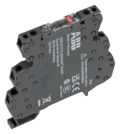 ABB R600 Series Interface Relay, DIN Rail, 230V ac/dc Coil, SPDT, 3.5mA