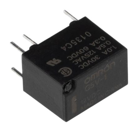 Omron PCB Signal Relay, 12V dc Coil, 2A, SPDT