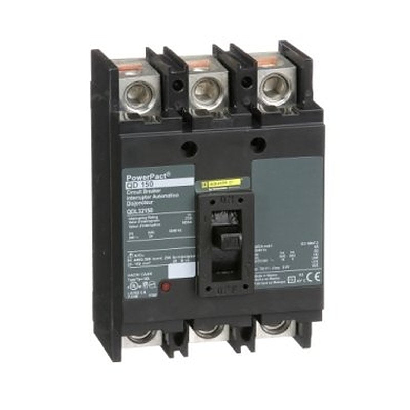 Circuit breaker, PowerPacT Q, 150A, 3 pole, 240VAC, 25kA, lugs, thermal magnetic, 80% (Circuit breaker PowerPacT Q) is a Schneider Electric product. Designed for reliable performance and long service life. Available across Iraq — contact us for pricing and delivery options.