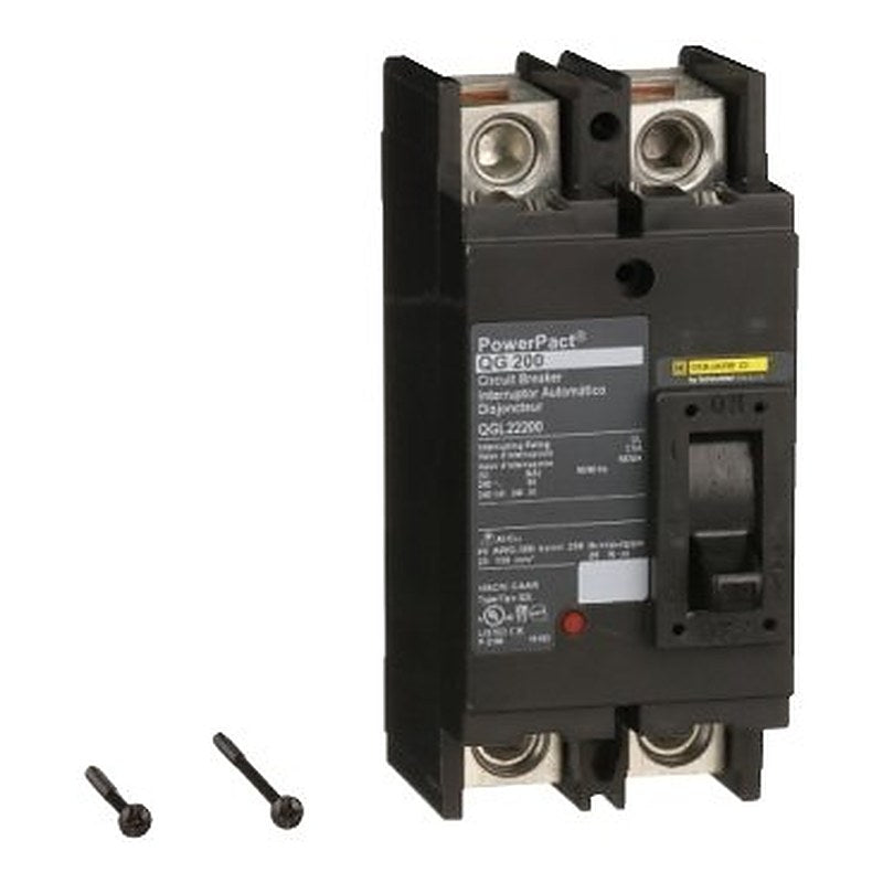 Circuit breaker, PowerPacT Q, 200A, 2 pole, 240VAC, 65kA, lugs, thermal magnetic, 80% (Circuit breaker PowerPacT Q) is a Schneider Electric product. Designed for reliable performance and long service life. Available across Iraq — contact us for pricing and delivery options.