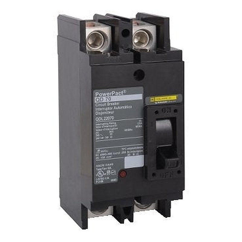 Circuit breaker, PowerPacT Q, 250A, 2 pole, 240VAC, 65kA, lugs, thermal magnetic, 80% (Circuit breaker PowerPacT Q) is a Schneider Electric product. Designed for reliable performance and long service life. Available across Iraq — contact us for pricing and delivery options.