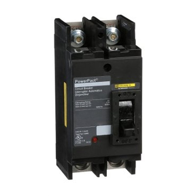Circuit breaker, PowerPacT Q, 125A, 2 pole, 240VAC, 65kA, lugs, thermal magnetic, 80%, bottom of panel (Circuit breaker PowerPacT Q) is a Schneider Electric product. Designed for reliable performance and long service life. Available across Iraq — contact us for pricing and delivery options.