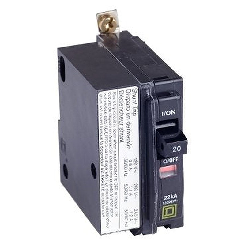 Mini circuit breaker, QO, 20A, 1 pole, 120/240VAC, 65kA, bolt on, AC shunt (Mini circuit breaker QO) is a Schneider Electric product. Designed for reliable performance and long service life. Available across Iraq — contact us for pricing and delivery options.