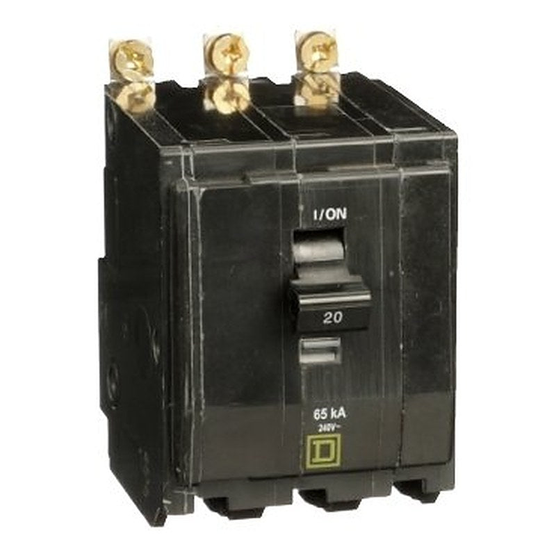 Mini circuit breaker, QO, 20A, 3 pole, 120/240VAC, 65kA, bolt on (Mini circuit breaker QO) is a Schneider Electric product. Designed for reliable performance and long service life. Available across Iraq — contact us for pricing and delivery options.