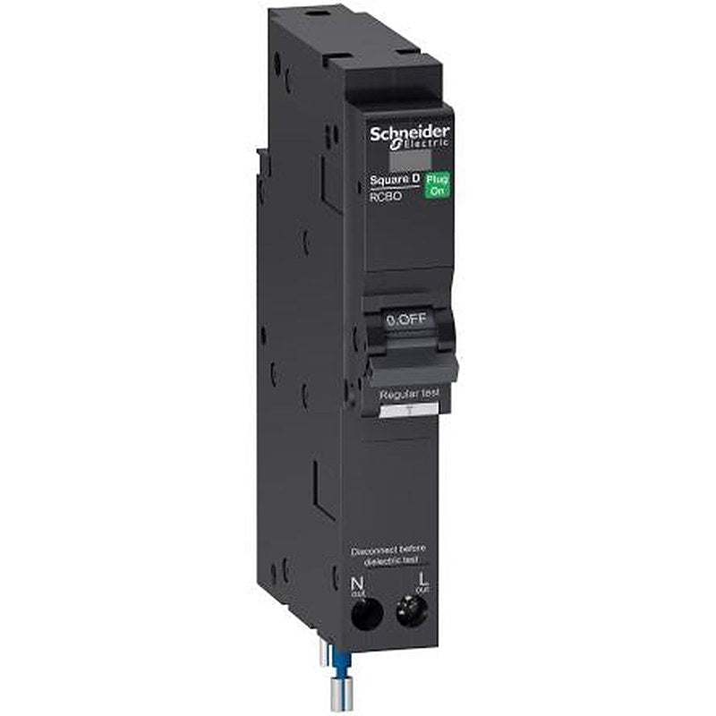 Schneider Electric Square D Square D Miniature Circuit Breaker, 1-Pole, 10A, Type AC, 230V ac AC, 10 kA Breaking
