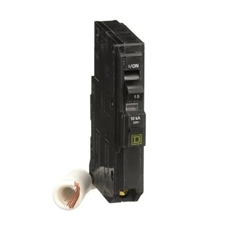 Mini circuit breaker, QO, 15A, 1 pole, 120VAC, 10kA, plug in, 30mA grd fault B [TAA] (Mini circuit breaker QO) is a Schneider Electric product. Designed for reliable performance and long service life. Available across Iraq — contact us for pricing and delivery options.
