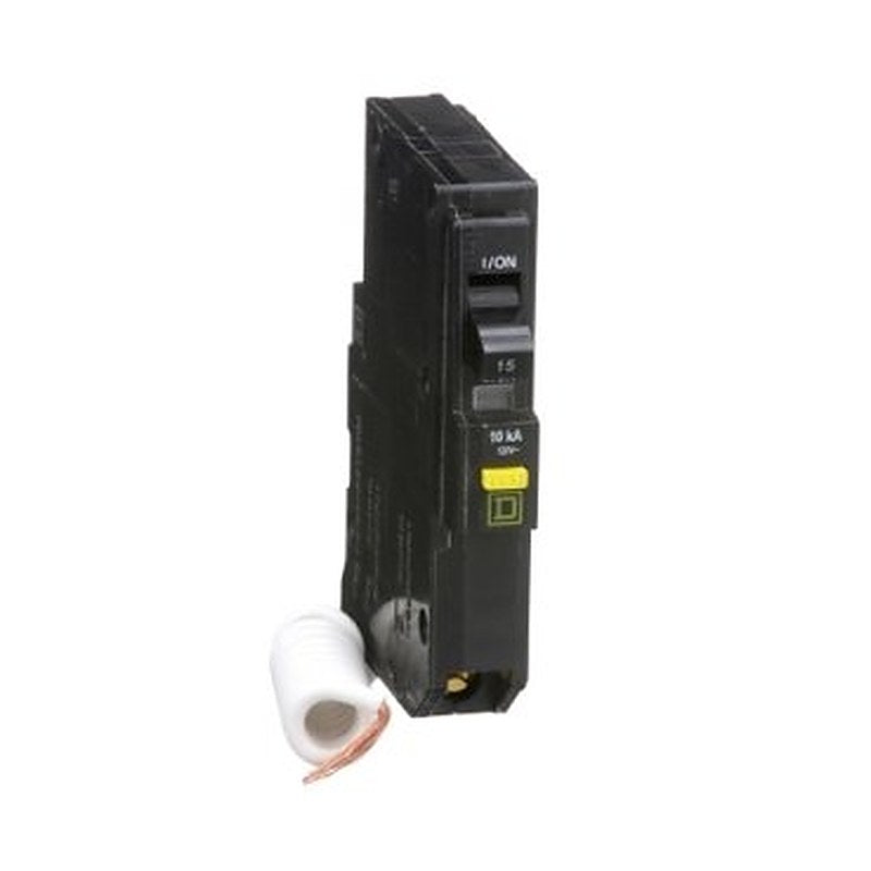 Mini circuit breaker, QO, 15A, 1 pole, 120VAC, 10kA, plug in, 6mA grd fault A, pigtail [TAA] (Mini circuit breaker QO) is a Schneider Electric product. Designed for reliable performance and long service life. Available across Iraq — contact us for pricing and delivery options.