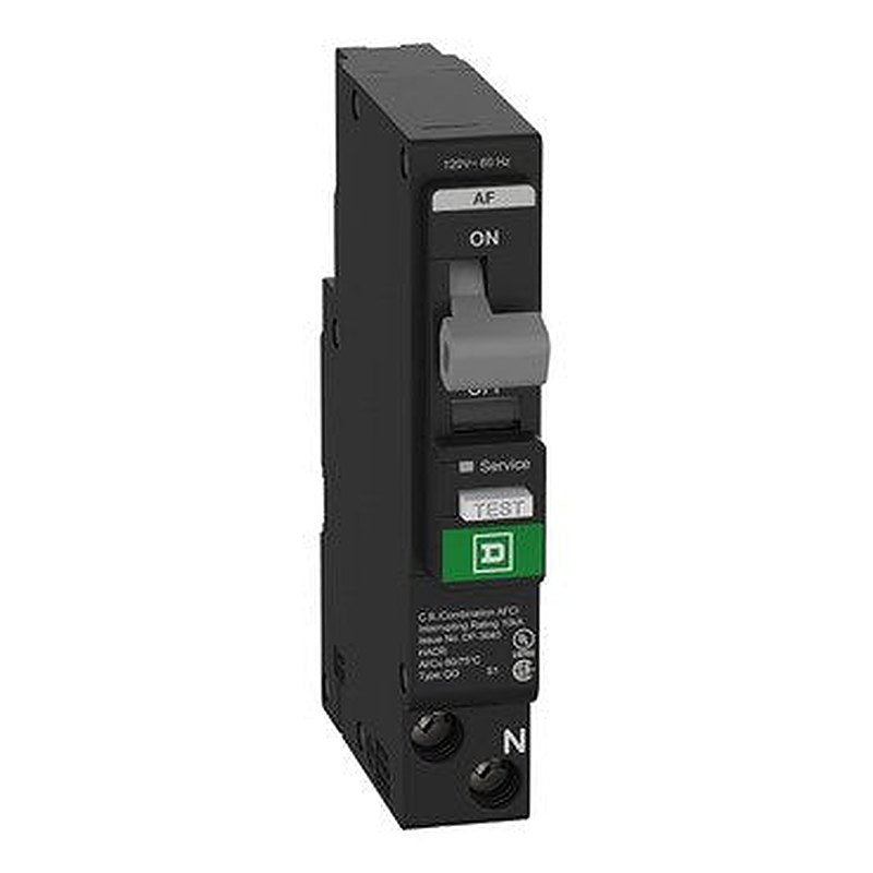 Mini circuit breaker, QO, 15A, 1 pole, 120VAC, 10kA, plug in, combo ARC fault, plug on neutral, clam [TAA] (Mini circuit breaker QO) is a Schneider Electric product. Designed for reliable performance and long service life. Available across Iraq — contact us for pricing and delivery options.