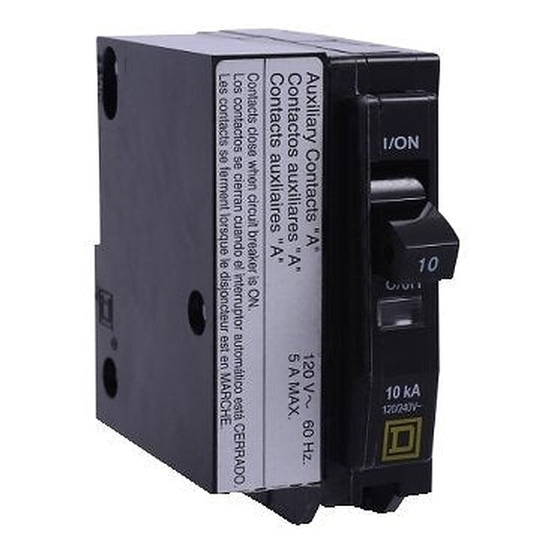 Mini circuit breaker, QO, 20A, 1 pole, 120/240VAC, 10kA, plug in, aux switch 1A (Mini circuit breaker QO) is a Schneider Electric product. Designed for reliable performance and long service life. Available across Iraq — contact us for pricing and delivery options.