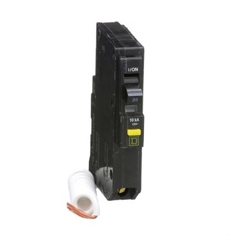 Mini circuit breaker, QO, 20A, 1 pole, 120VAC, 10kA, plug in, 6mA grd fault A, pigtail [TAA] (Mini circuit breaker QO) is a Schneider Electric product. Designed for reliable performance and long service life. Available across Iraq — contact us for pricing and delivery options.
