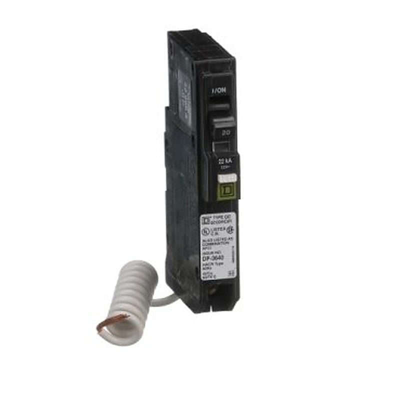 Mini circuit breaker, QO, 20A, 1 pole, 120VAC, 22kA, plug in, combo ARC fault, pigtail [TAA] (Mini circuit breaker QO) is a Schneider Electric product. Designed for reliable performance and long service life. Available across Iraq — contact us for pricing and delivery options.