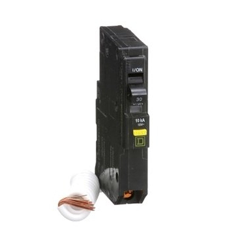 Mini circuit breaker, QO, 30A, 1 pole, 120VAC, 10kA, plug in, 6mA grd fault A, pigtail (Mini circuit breaker QO) is a Schneider Electric product. Designed for reliable performance and long service life. Available across Iraq — contact us for pricing and delivery options.