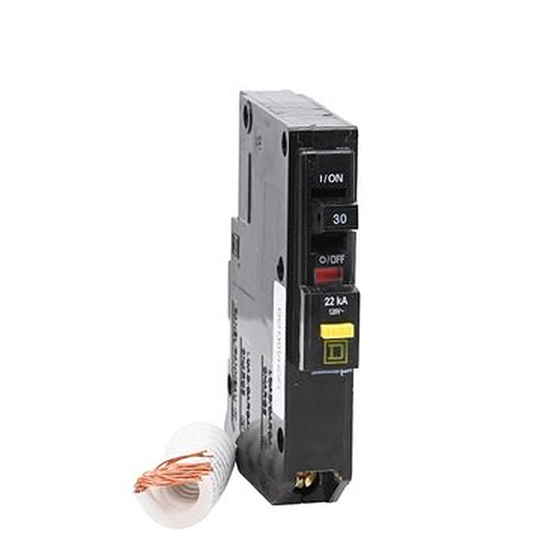 Mini circuit breaker, QO, 30A, 1 pole, 120VAC, 22kA, plug in, 6mA grd fault A, pigtail [TAA] (Mini circuit breaker QO) is a Schneider Electric product. Designed for reliable performance and long service life. Available across Iraq — contact us for pricing and delivery options.