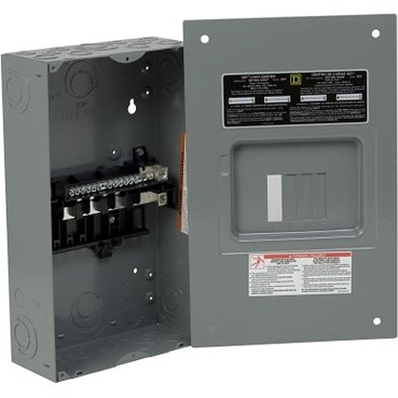 Load center, QO, 1 phase, 4 spaces, 8 circuits, 125A fixed main lugs, NEMA1, gnd bar, flush cover (Load center QO) is a Schneider Electric product. Designed for reliable performance and long service life. Available across Iraq — contact us for pricing and delivery options.