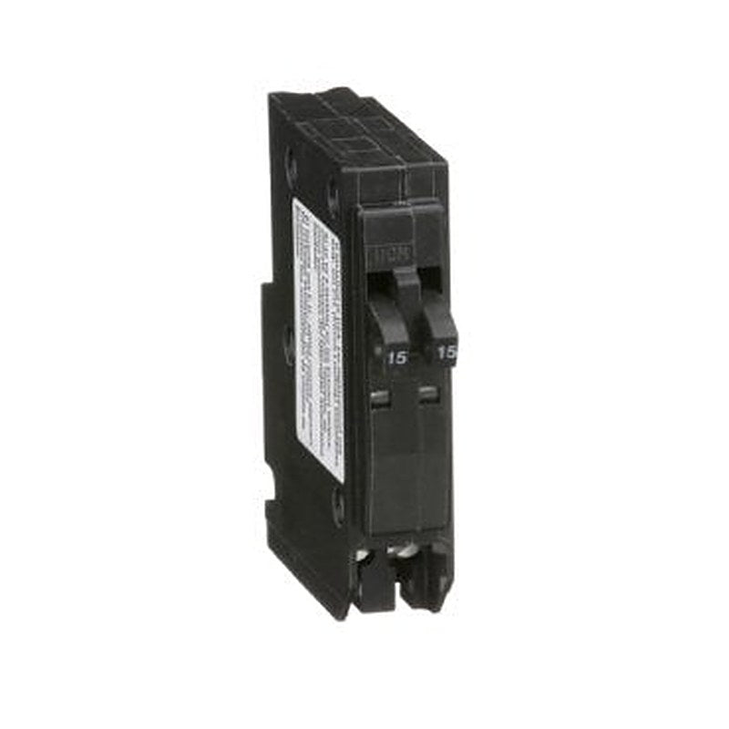 Tandem mini circuit breaker, QO, 2 x 1 pole at 15A, 120/240VAC, 10kA, plug in (Tandem mini circuit breaker QO) is a Schneider Electric product. Designed for reliable performance and long service life. Available across Iraq — contact us for pricing and delivery options.