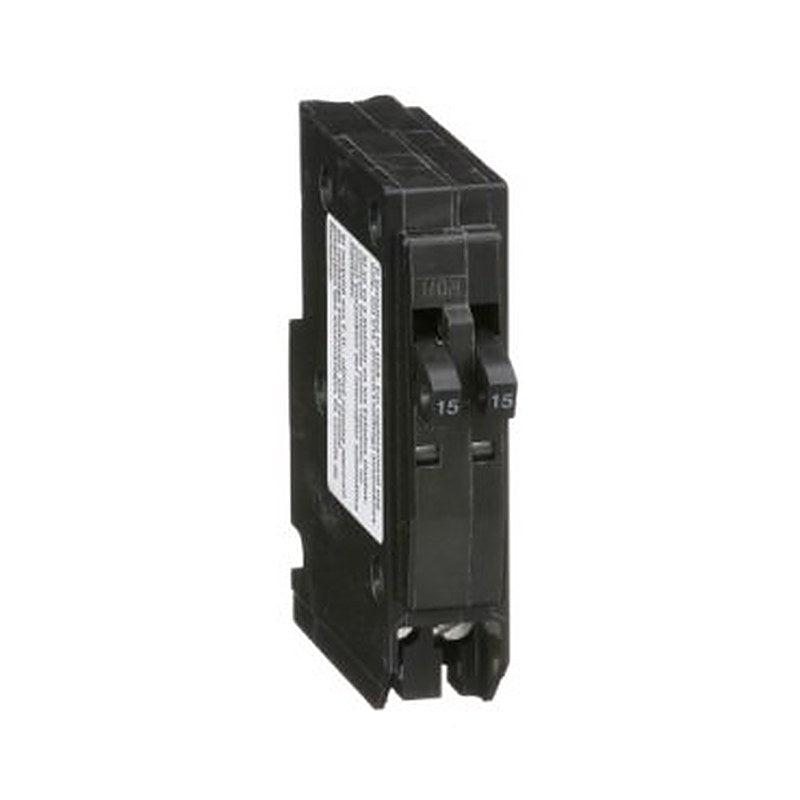 Tandem mini circuit breaker, QO, 2 x 1 pole at 15A, 120/240VAC, 10kA, plug in, clam (Tandem mini circuit breaker QO) is a Schneider Electric product. Designed for reliable performance and long service life. Available across Iraq — contact us for pricing and delivery options.