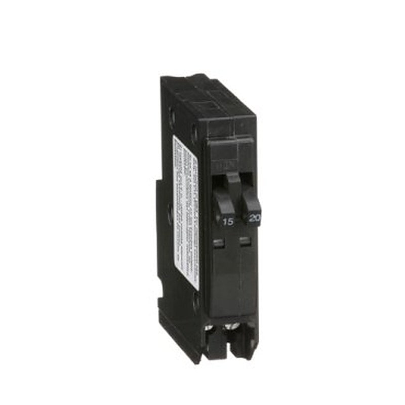 Tandem mini circuit breaker, QO, 1 x 1 pole at 15A, 1 x 1 pole at 20A, 120/240VAC, 10kA, plug in (Tandem mini circuit breaker QO) is a Schneider Electric product. Designed for reliable performance and long service life. Available across Iraq — contact us for pricing and delivery options.