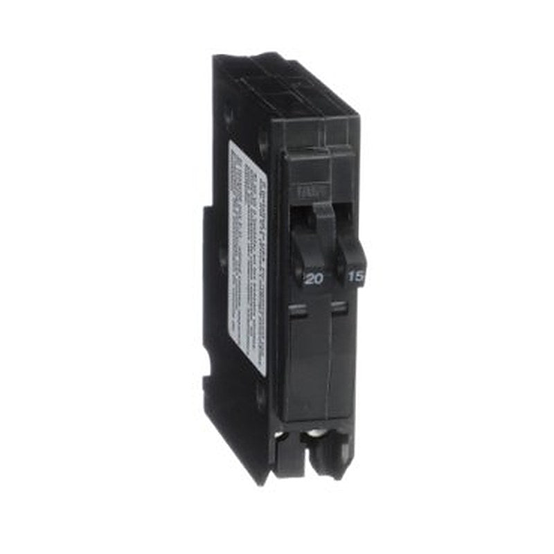 Tandem mini circuit breaker, QO, 1 x 1 pole at 15A, 1 x 1 pole at 20A, 120/240VAC, 10kA, plug in (Tandem mini circuit breaker QO) is a Schneider Electric product. Designed for reliable performance and long service life. Available across Iraq — contact us for pricing and delivery options.