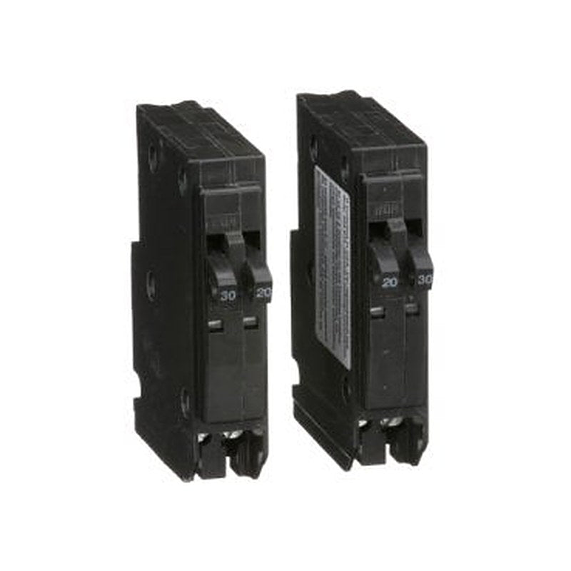 Tandem mini circuit breaker, QO, 2 x 1 pole at 20A, 2 x 1 pole at 30A, 120/240VAC, 10kA, plug in (Tandem mini circuit breaker QO) is a Schneider Electric product. Designed for reliable performance and long service life. Available across Iraq — contact us for pricing and delivery options.