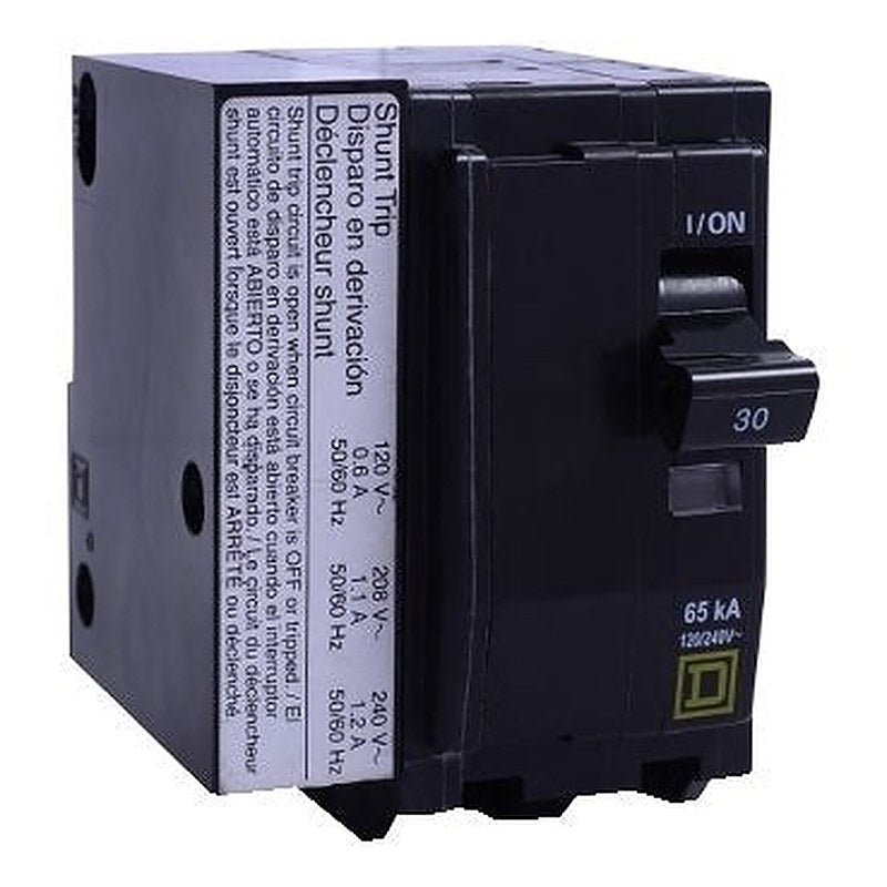 Mini circuit breaker, QO, 15A, 2 pole, 120/240VAC, 10kA, plug in, AC shunt (Mini circuit breaker QO) is a Schneider Electric product. Designed for reliable performance and long service life. Available across Iraq — contact us for pricing and delivery options.