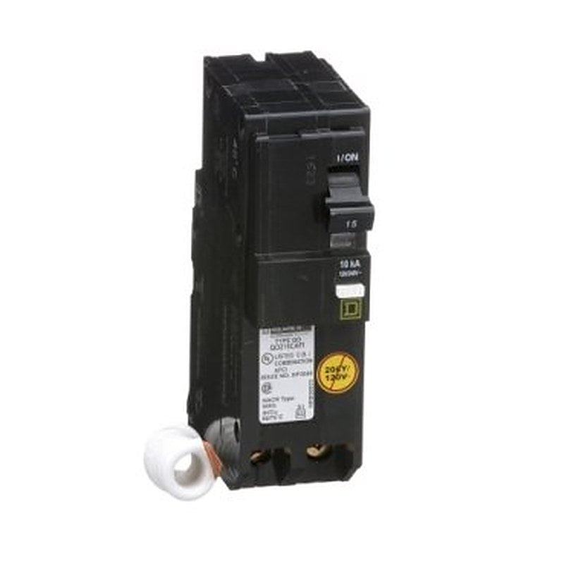 Mini circuit breaker, QO, 15A, 2 pole, 120/240VAC, 10kA, plug in, combo ARC fault, pigtail [TAA] (Mini circuit breaker QO) is a Schneider Electric product. Designed for reliable performance and long service life. Available across Iraq — contact us for pricing and delivery options.