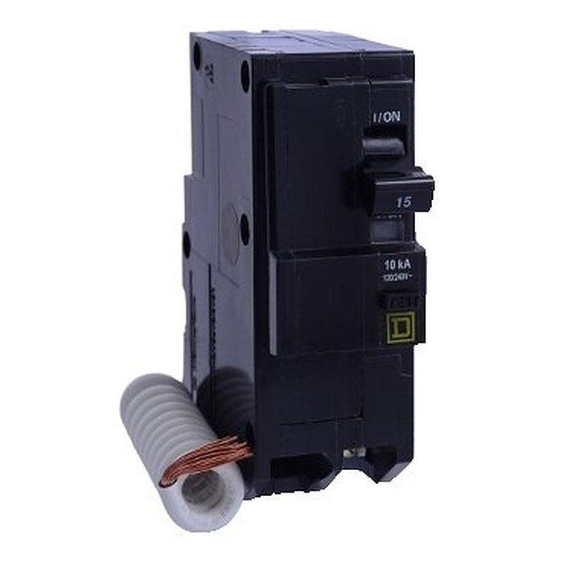 Mini circuit breaker, QO, 15A, 2 pole, 120/240VAC, 10kA, plug in, 30mA grd fault B, ring [TAA] (Mini circuit breaker QO) is a Schneider Electric product. Designed for reliable performance and long service life. Available across Iraq — contact us for pricing and delivery options.