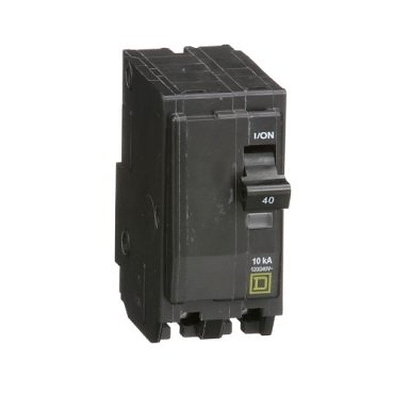 Mini circuit breaker, QO, 40A, 2 pole, 120/240VAC, 10kA, plug in, consumer pack (Mini circuit breaker QO) is a Schneider Electric product. Designed for reliable performance and long service life. Available across Iraq — contact us for pricing and delivery options.