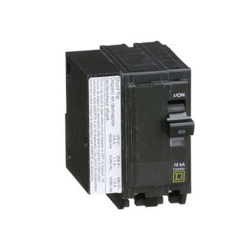 Mini circuit breaker, QO, 60A, 2 pole, 120/240VAC, 10kA, plug in, AC shunt (Mini circuit breaker QO) is a Schneider Electric product. Designed for reliable performance and long service life. Available across Iraq — contact us for pricing and delivery options.