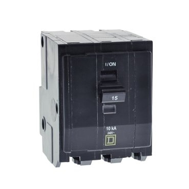 Mini circuit breaker, QO, 15A, 3 pole, 120/240VAC, 10kA, plug in, 50 deg C (Mini circuit breaker QO) is a Schneider Electric product. Designed for reliable performance and long service life. Available across Iraq — contact us for pricing and delivery options.