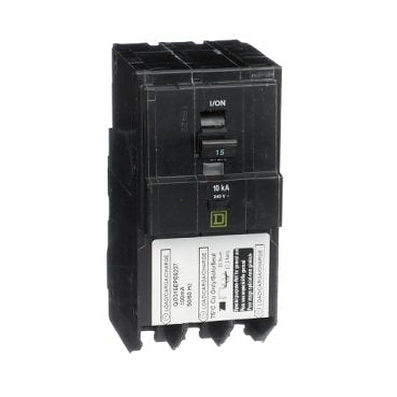 Mini circuit breaker, QO, 15A, 3 pole, 240VAC, 10kA, plug in, 100mA grd fault B, ring [TAA] (Mini circuit breaker QO) is a Schneider Electric product. Designed for reliable performance and long service life. Available across Iraq — contact us for pricing and delivery options.