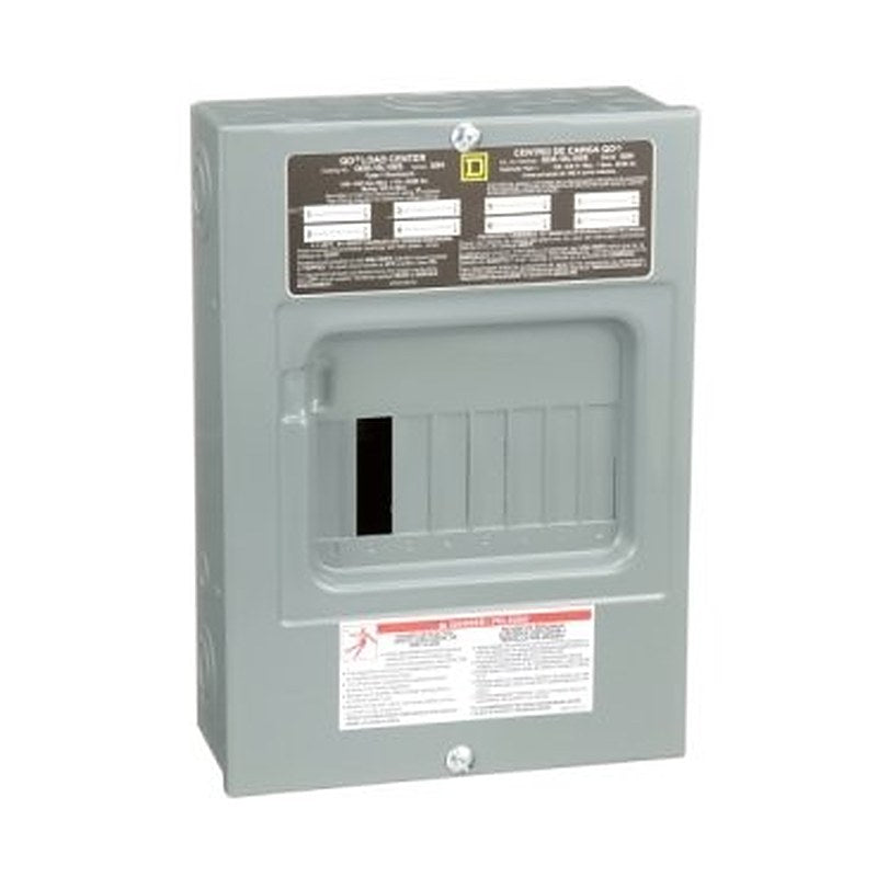 Load center, QO, 1 phase, 8 spaces, 16 circuits, 100A fixed main lugs, NEMA1, surface cover, consumer pack (Load center QO) is a Schneider Electric product. Designed for reliable performance and long service life. Available across Iraq — contact us for pricing and delivery options.