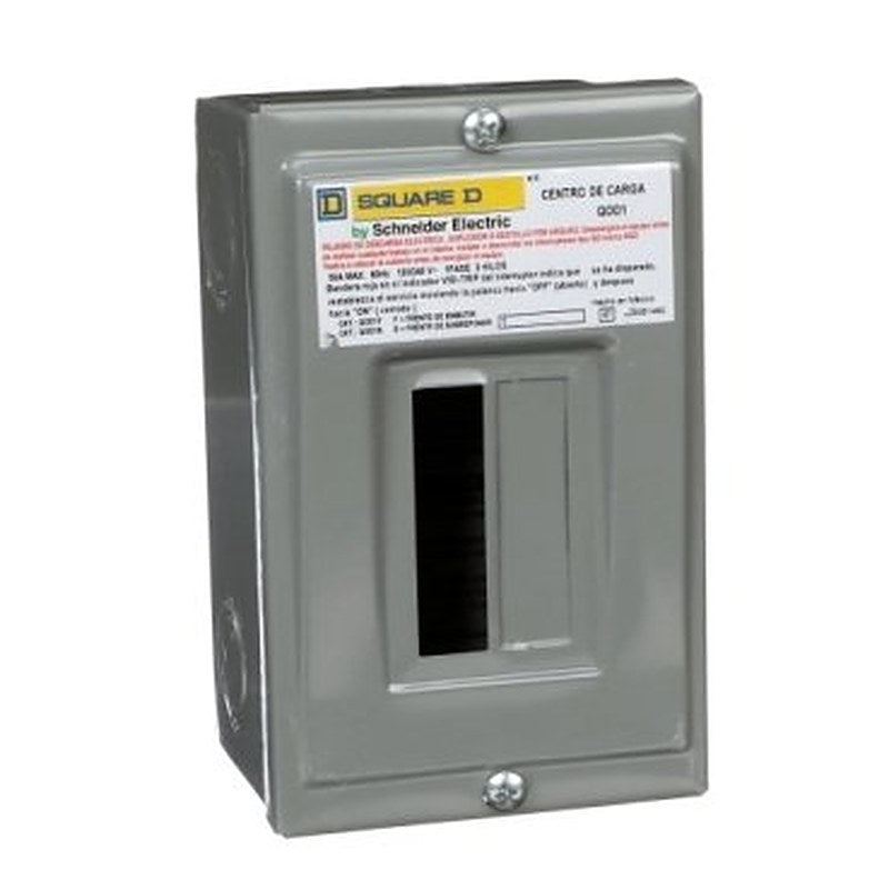 Load center, QOD, 1 phase, 1 space, 1 circuit, 50A breaker, surface cover, NEMA1 (Load center QOD) is a Schneider Electric product. Designed for reliable performance and long service life. Available across Iraq — contact us for pricing and delivery options.