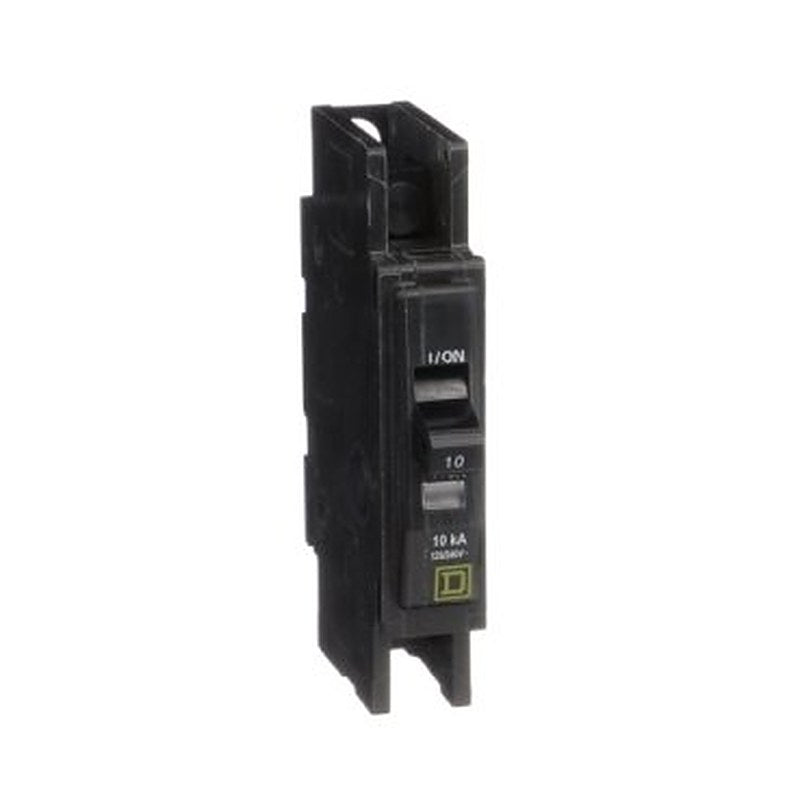 Mini circuit breaker, QOU, 10A, 1 pole, 120/240 VAC, 10kA, field reversible lugs, ring terminal (Mini circuit breaker QOU) is a Schneider Electric product. Designed for reliable performance and long service life. Available across Iraq — contact us for pricing and delivery options.