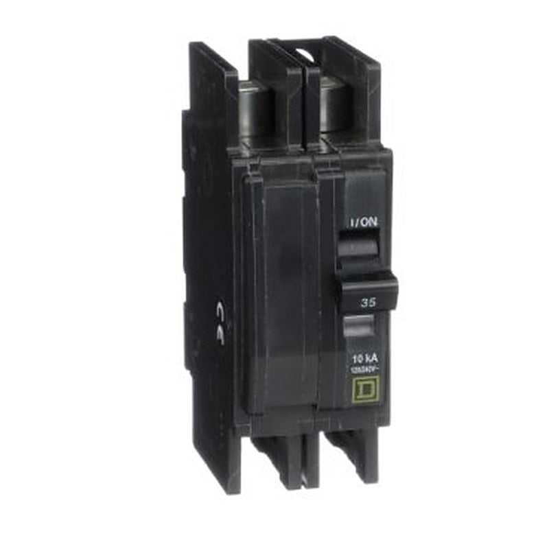 Mini circuit breaker, QOU, 35A, 2 pole, 120/240 VAC, 10kA, field reversible lugs (Mini circuit breaker QOU) is a Schneider Electric product. Designed for reliable performance and long service life. Available across Iraq — contact us for pricing and delivery options.