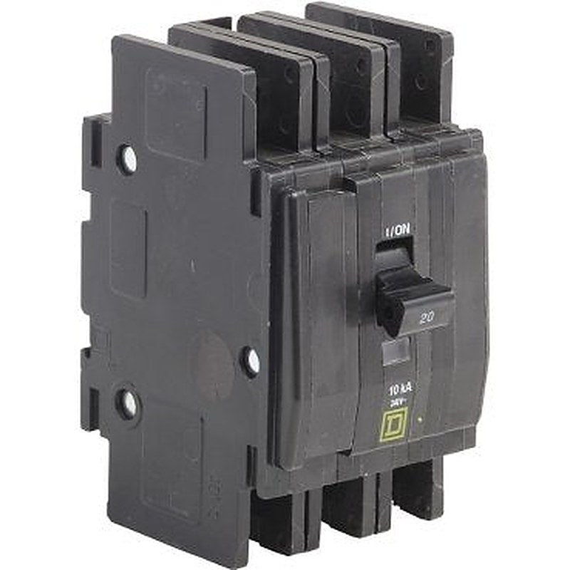 Mini circuit breaker, QOU, 10A, 3 pole, 240 VAC, 10kA, field reversible lugs, ring terminal (Mini circuit breaker QOU) is a Schneider Electric product. Designed for reliable performance and long service life. Available across Iraq — contact us for pricing and delivery options.