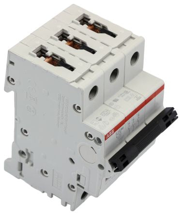 ABB System Pro M Compact S200M Miniature Circuit Breaker, 3-Pole, 13A, Type C, 400V ac AC, 12 V dc DC, 10 kA Breaking