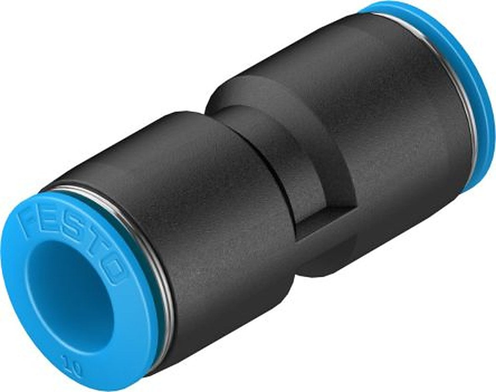 Festo QS Series, 153034 High Alloy Stainless Steel, Polybutylene Terephthalate, Nitrile Rubber (NBR), Nickel Plated