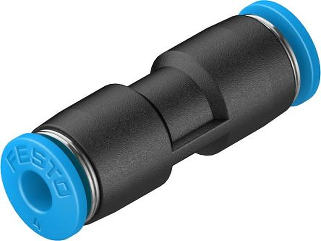 Festo QS Series, 153031 High Alloy Stainless Steel, Nickel Plated Brass, POM, Polybutylene Terephthalate, Nitrile Rubber