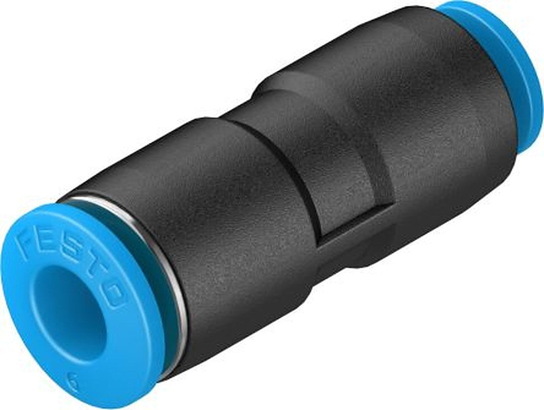Festo QS Series, 153037 Nitrile Rubber (NBR), Nickel Plated Brass, Brass, Nickel Plated Steel, Polybutylene