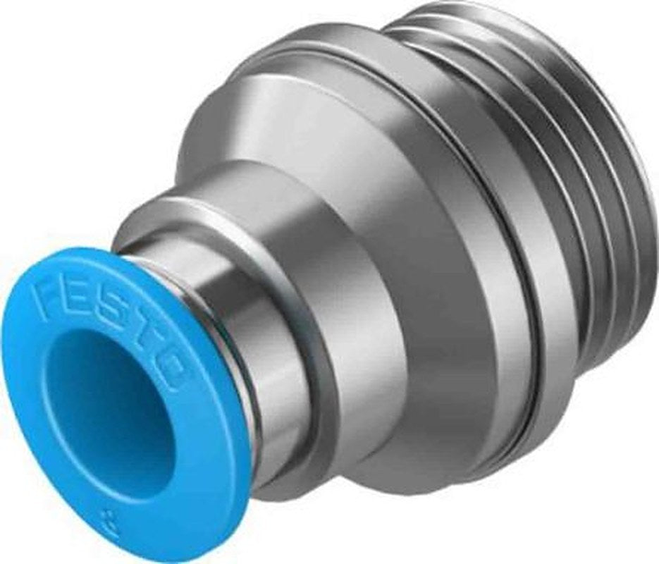 Festo QS Series, 132046 Pneumatic Fitting 12mm Push-in, Male, G 1/2, G
