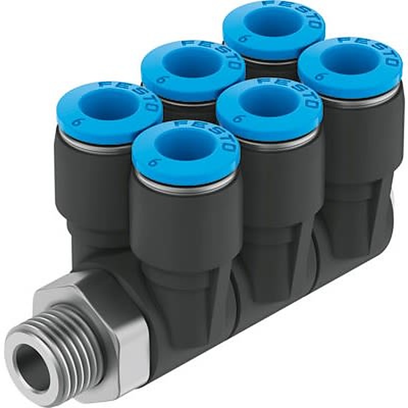 Festo QSLV6 Series, 190803 Threaded Threaded to Tube