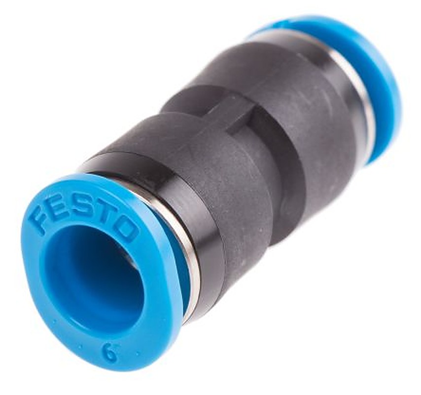 Festo QSM Series, 153325 Polybutylene Terephthalate Reinforced, Polybutylene Terephthalate, Nickel Plated Brass, Nitrile