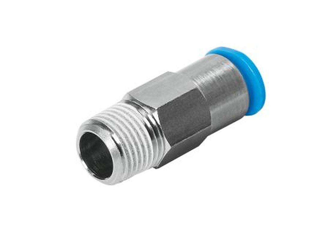 Festo QSMK Series, 153420 Push-in Fitting 6mm Push-in, Male, 1/8 in, R