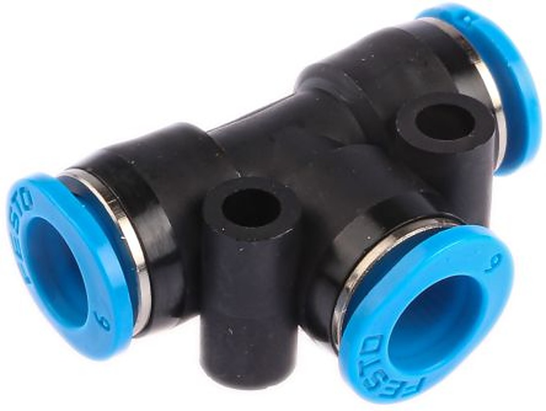 Festo QSMT Series, 153367 Pneumatic Fitting Push-in 6 mm Push-in Push-in