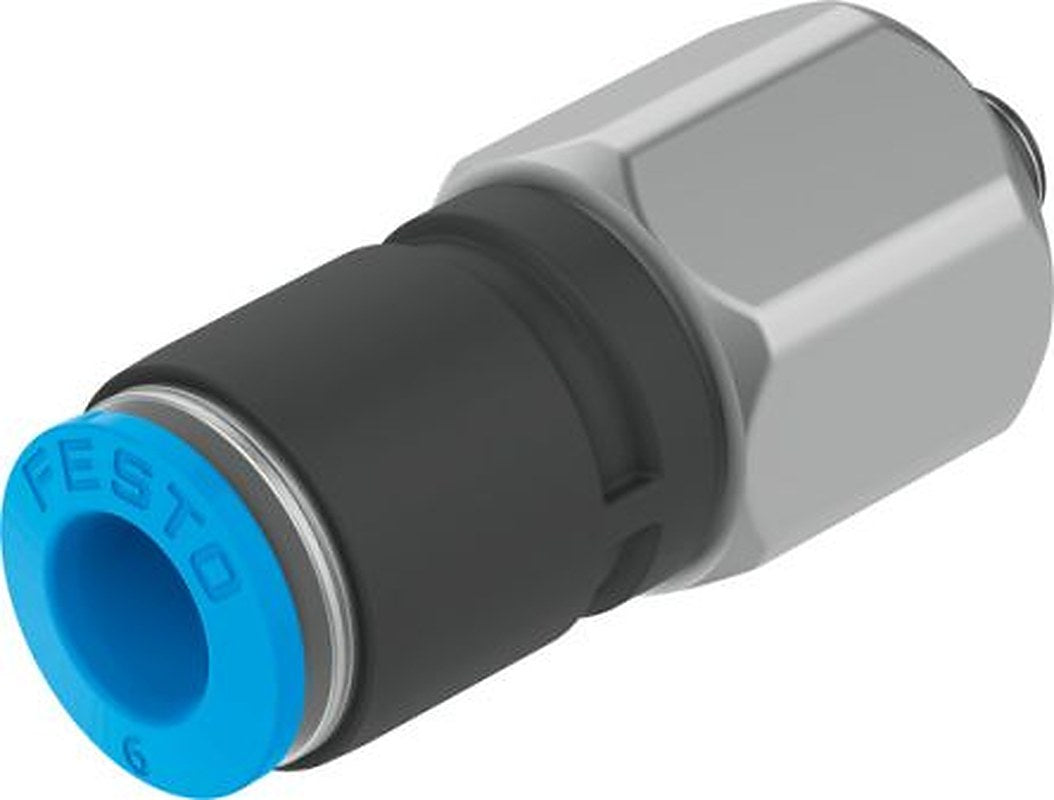 Festo QSR Polybutylene Terephthalate Pneumatic Rotary Union, Metric, Push-in