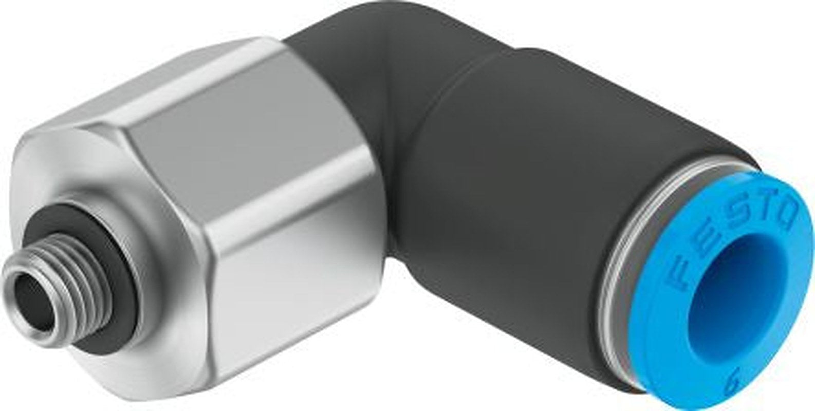 Festo QSRL Polybutylene Terephthalate Pneumatic Rotary Union, Metric, Push-in