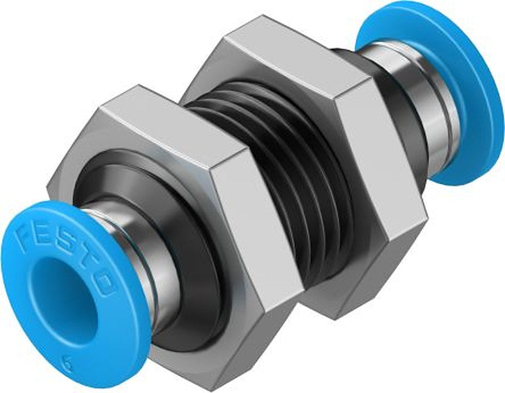 Festo QSS Series, 153158 Pneumatic Fitting, Stainless Steel, POM, Polybutylene Terephthalate, Nitrile Rubber (NBR),