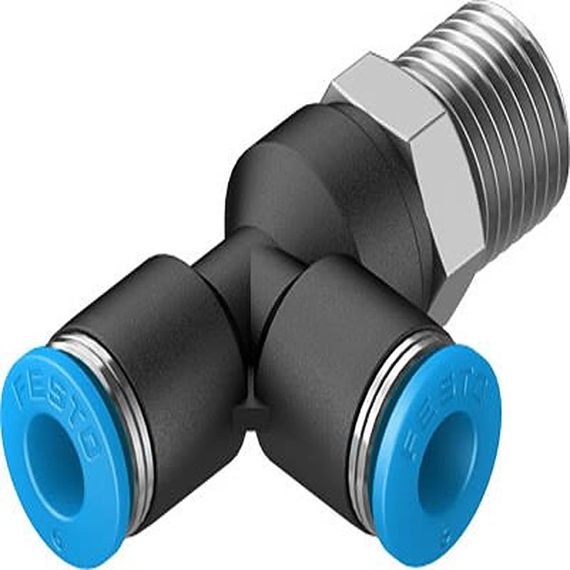 Festo R 1/4 Male, 153119, Push-in Fitting Polyoxymethylene (Release Ring), Polybutylene Terephthalate, Nitrile Rubber,