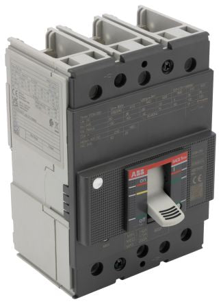 ABB, XT3N, XT3N Molded Case Circuit Breaker 3-Pole 200A, Breaking Capacity 50 kA, Fixed